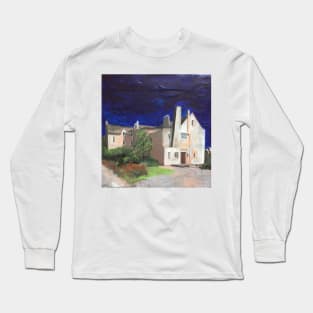 Hill House on Hot Summer Day, Scotland Long Sleeve T-Shirt